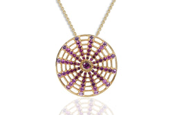 Twist Kaleidoscope II Pink Sapphire Necklace (Grande)