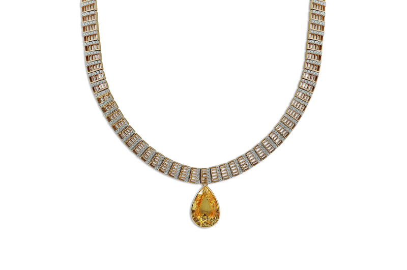 Twist Kaleidoscope Cigar Diamond Necklace