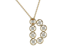 Mingle Petite Alphabet D Diamond Necklace by Kavant & Sharart