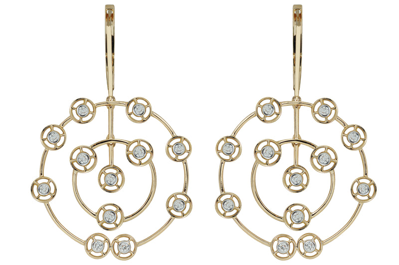 Mingle Le Petite Swirl Diamond Earrings