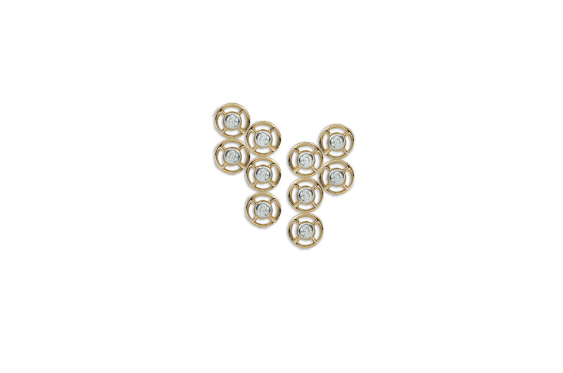 Mingle Le Petite cascading 5 Diamond Earrings