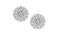 Twist Kaleidoscope Diamond Stud Earrings (Medium)