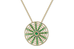 Twist Kaleidoscope II Tsavorite Garnet Necklace (Grance)