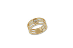 Twist Kaleidoscope Petite Uno Band Diamond Ring